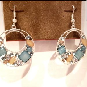 NWT drop earrings with simulated stones